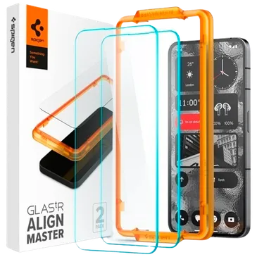 Spigen Tempered Glass Screen Protector with Montageframe Nothing Phone (2) 2-Pack