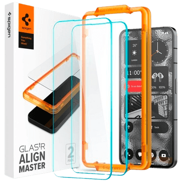 Spigen Herdet Glass Skjermbeskytter med Montageframe Nothing Phone (2) 2-Pack