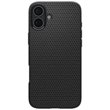 Spigen Liquid Air TPU Back Cover Svart Apple iPhone 16 