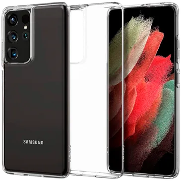Spigen Liquid Crystal TPU Back Cover Durchsichtig Samsung Galaxy S21 Ultra