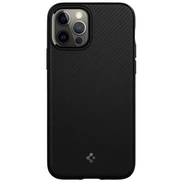 Spigen Mag Armor Plastique Back Cover Noir Apple iPhone 12/12 Pro