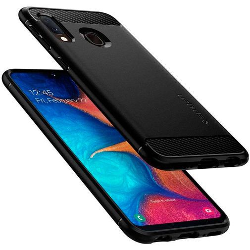 Spigen Rugged Armor Case Black Samsung Galaxy A20e