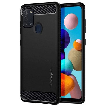 Spigen Rugged Armor Case Black Samsung Galaxy A21s