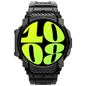 Spigen Rugged Armor Pro Case Zwart Samsung Galaxy Watch 7 40mm