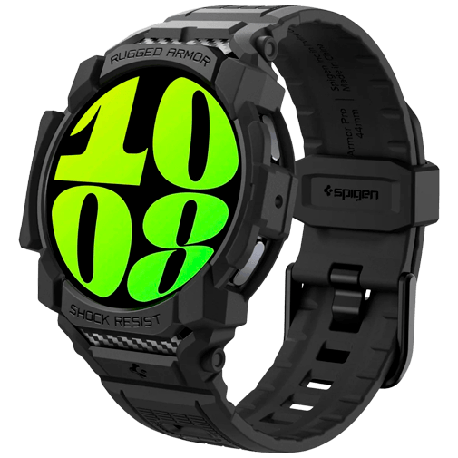 Spigen Rugged Armor Pro Case Zwart Samsung Galaxy Watch 7 40mm Belsimpel