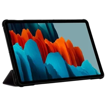 Spigen Rugged Armor Pro Cuir PU Book Case Noir Samsung Galaxy Tab S7/S8
