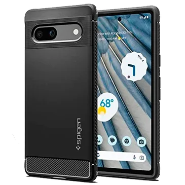 Spigen Rugged Armor TPU Back Cover Black Google Pixel 7A