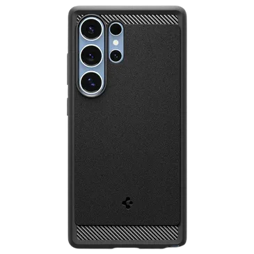 Spigen Rugged Armor TPU Back Cover Zwart Samsung Galaxy S25 Ultra