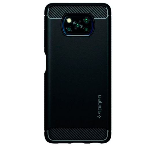 Spigen Rugged Armor TPU Back Cover Black Xiaomi Poco X3