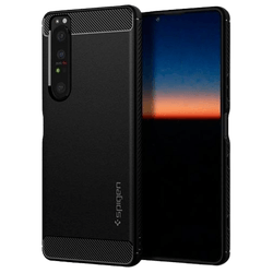 Spigen TPU Rugged Armor Back Cover Black Sony Xperia 1 III