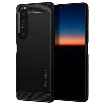 Spigen TPU Rugged Armor Back Cover Black Sony Xperia 1 III