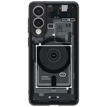 Spigen Ultra Hybrid MagFit Zero One TPU Back Cover Black Samsung Galaxy S25 Edge