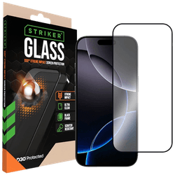 Striker D3O Tempered Glass Edge To Edge Screen Protector Apple iPhone 14 Pro/15/16