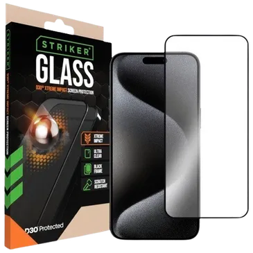 Striker D3O Tempered Glass Edge To Edge Screen Protector Apple iPhone X/XS/11 Pro