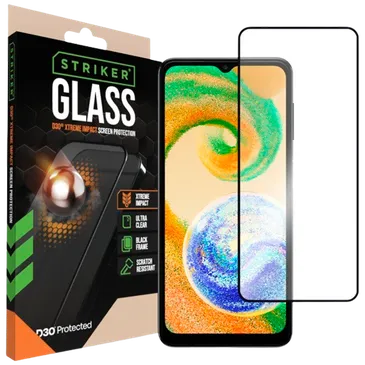 Striker D3O Gehard Glas Edge To Edge Screenprotector Samsung Galaxy A02S/A03(S)/A04(S)/A12/M12/A13/A23/A32 5G