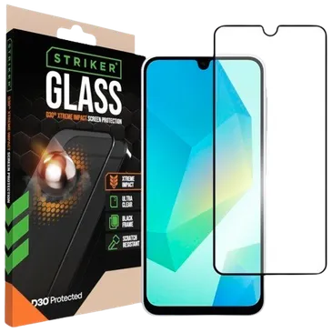 Striker D3O Tempered Glass Edge To Edge Screen Protector Samsung Galaxy A16 4G/5G/A26 5G
