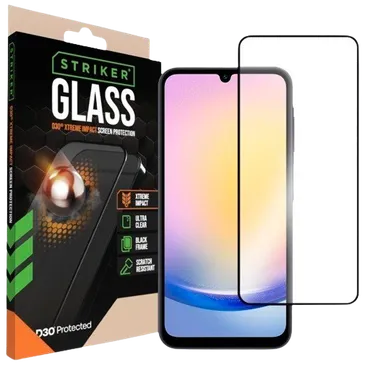 Striker D3O Tempered Glass Edge To Edge Screen Protector Samsung Galaxy A25 5G