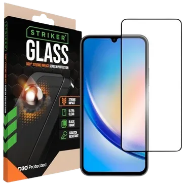 Striker D3O Tempered Glass Edge To Edge Screen Protector Samsung Galaxy A34 5G