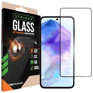 Striker D3O Tempered Glass Edge To Edge Screen Protector Samsung Galaxy A35 5G/A36 5G/A55 5G/A56 5G/S24 FE 5G