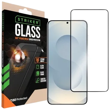 Striker D3O Tempered Glass Edge To Edge Screen Protector Samsung Galaxy S24+ 5G/S25+ 5G