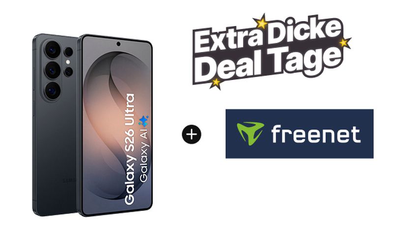 Schnapp Dir das Samsung Galaxy S26 Ultra zusammen mit freenet!
