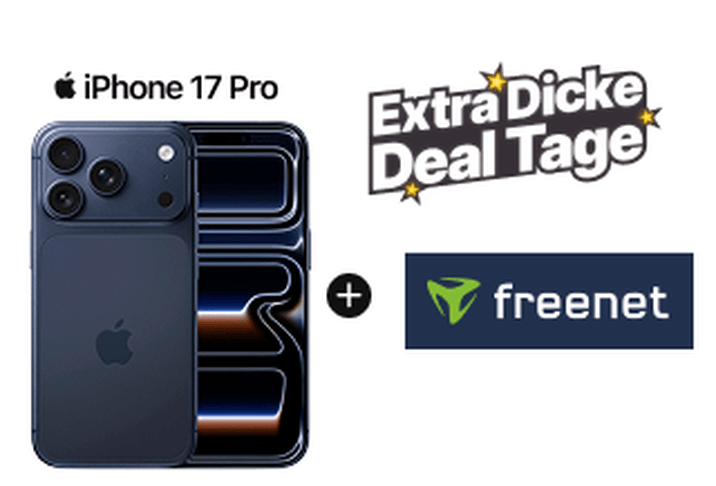 Erlebe das iPhone 17 pro im flexiblen Netz von freenet