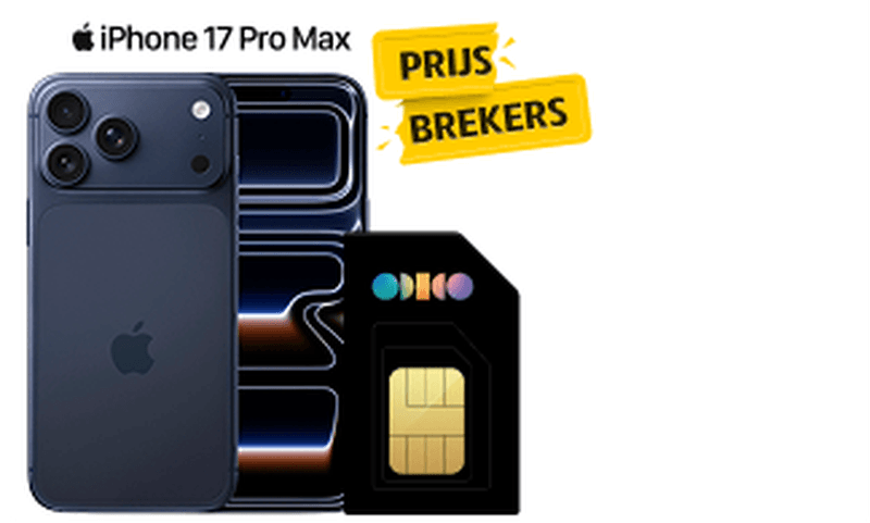 Tot €344,- voordeel op de iPhone 17 Pro Max