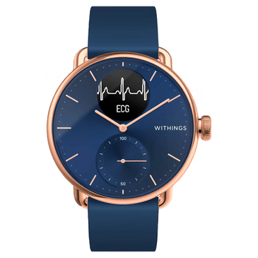 Steel hr 36mm blue & rose gold sale