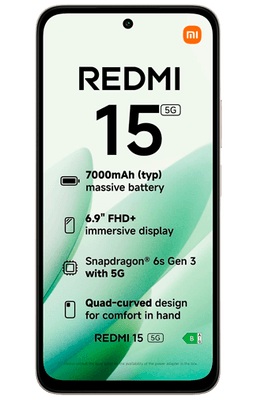 Xiaomi Redmi 15 5G 128GB Grijs - kopen - Belsimpel