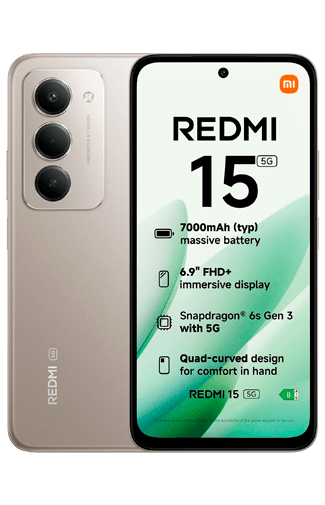 Xiaomi Redmi 15 5G 128GB Grijs - kopen - Belsimpel