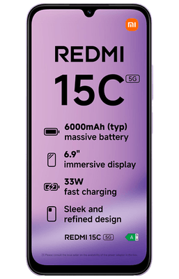 Xiaomi Redmi 15C 5G 128GB Purple - buy - Gomibo.co.uk