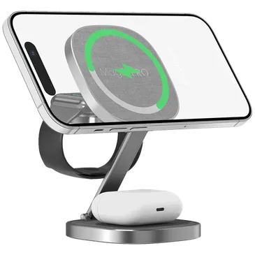 Xlayer Magfix Pro 3 In 1 Wireless Charger 15W Grey