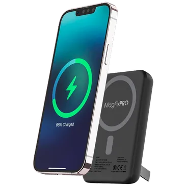 Xlayer Magfix Pro Wireless Fast Charger Powerbank with Stand 10.000mAh 20W Black