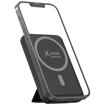 Xlayer Magfix Pro Wireless Fast Charger Powerbank with Stand 5.000Mah Black