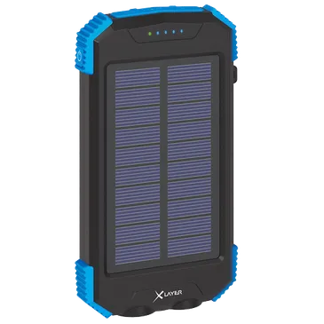 XLayer Solar Wireless Powerbank 10.000mAh Black