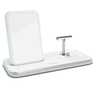 Zens Aluminium 3 In 1 Wireless Fast Charger 10W White