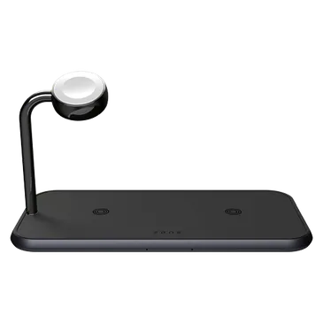 Zens Wireless Quick Charger 10W + Apple Watch Stand Black
