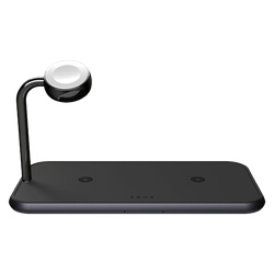 Zens Cargador Rapido Inalambrico 10W + Apple Watch Stand Negro